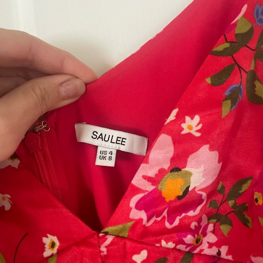 Sau lee floral Red High Low Dress revolve - Picture 7 of 9